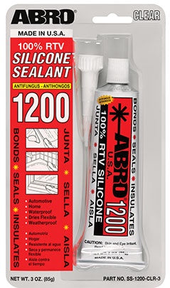 ABRO Silicone 3 OZ Clear