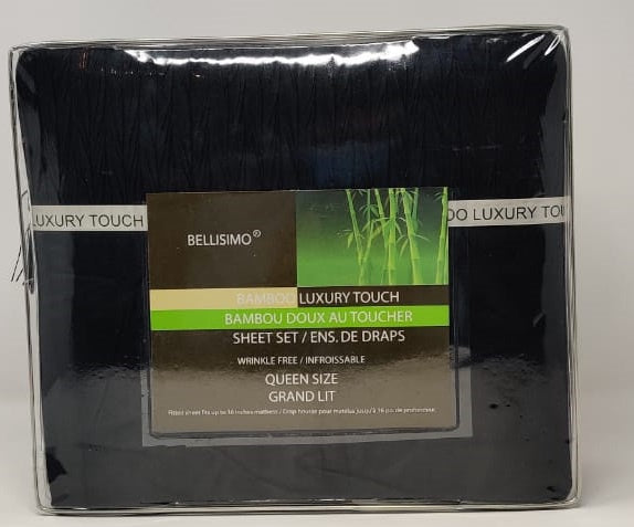 Bedsheet Set Queen Bellisimo Bamboo Luxury Touch