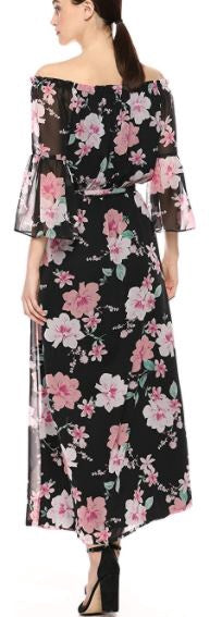 NINE WEST Dress Floral Multicolor Pink