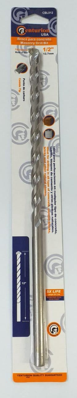 CENTURION Drill Bit Concrete 1/2" X12 CBL012