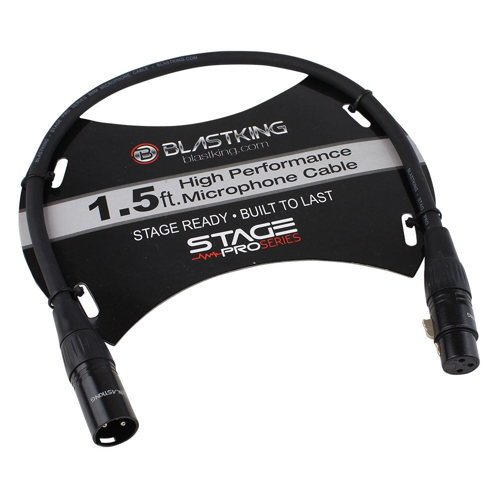 BLASTKING Lead Xlr Male to Xlr Female 1.5' IBKE-SP1.5XLR