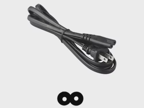 NIPPON AMERICA Power Cord Tape Round Edge 110V AC-006 Cheater