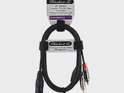 STUDIO Z Lead 1 Xlr Male to 2 Rca Male 5' ZP-Y24XMPRCA-5