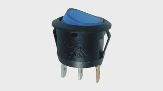 NIPPON AMERICA Switch ON/OFF Round 10A 12V EC-1217BLUE 3P LED