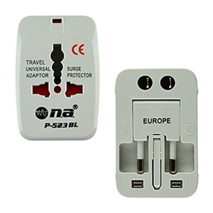NIPPON AMERICA Adaptor Travel Universal Surge P-523BL Na