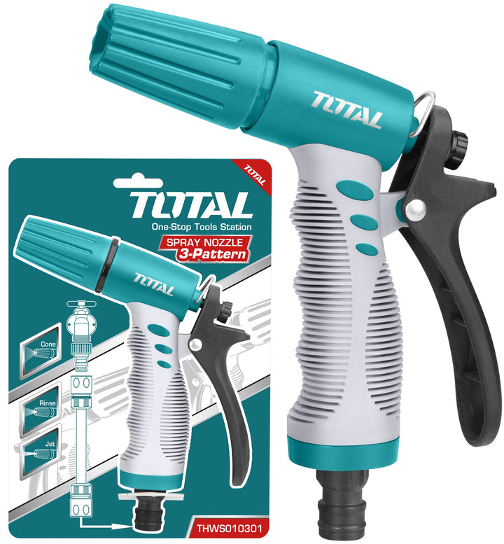 TOTAL Hose Nozzle THWS010301 Spray 3 Pattern