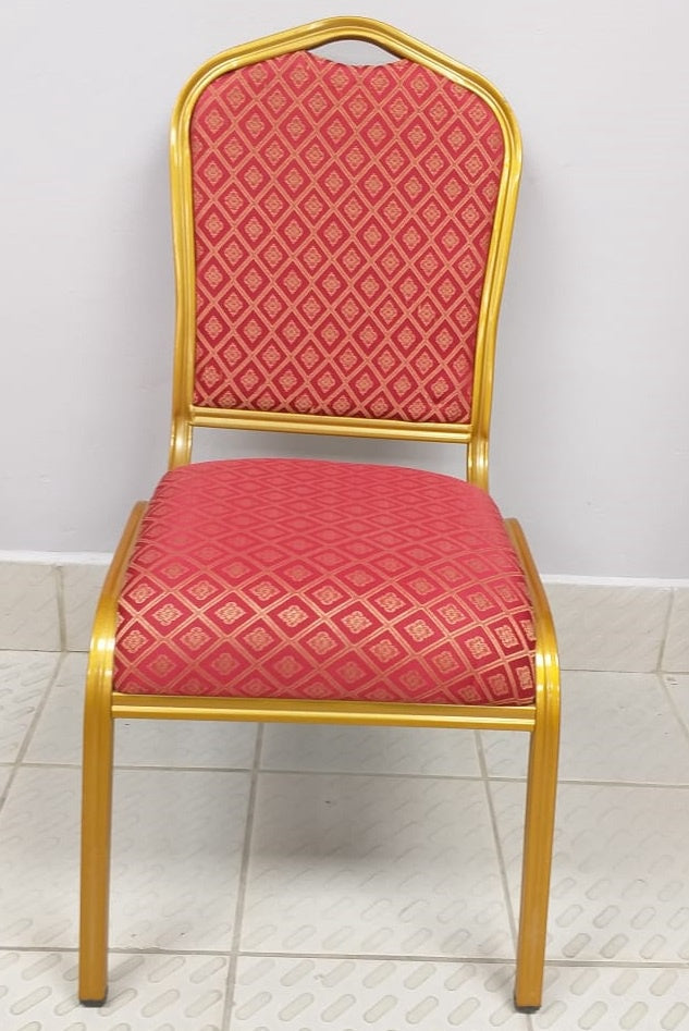 Chair Waiting Red and Gold (Fat)
