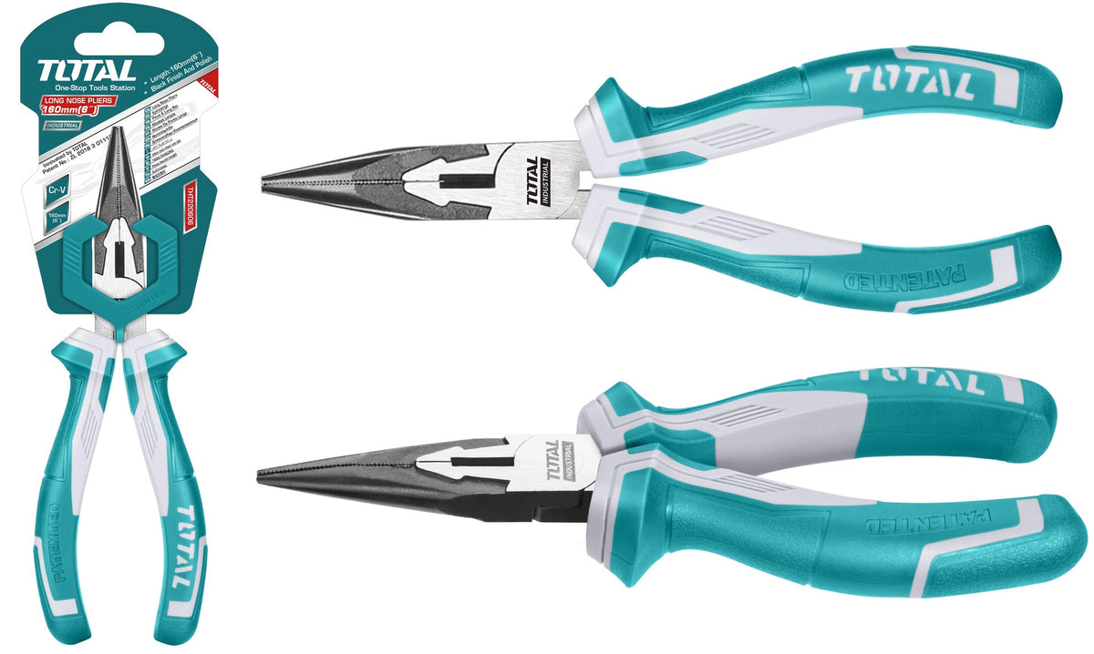 TOTAL Pliers 6" Long Nose THT220606