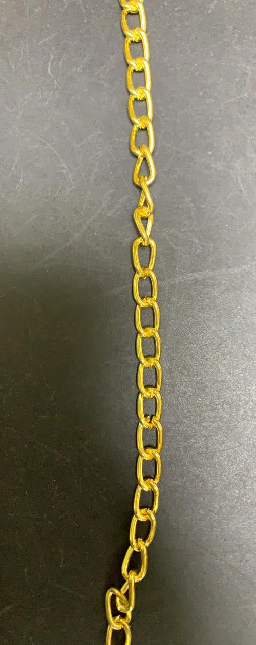 Chain Decorative Gold Link Sold by Ft