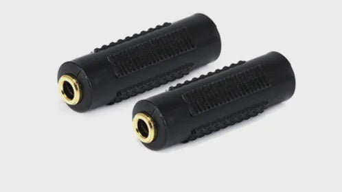 NIPPON AMERICA Plug 1 3.5MM Stereo Female to 1 3.5MM Stereo Female P-219G Joiner 2PCS Pack