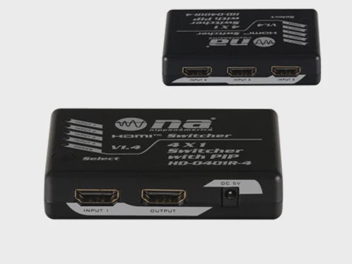 NIPPON AMERICA Hdmi Video Switch 4 Port HD-0401R-4 250MHZ