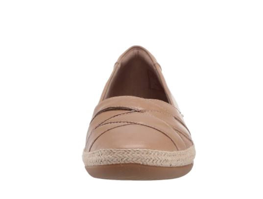 CLARKS Footwear Women's Danelly Shine Loafer Sand Leather