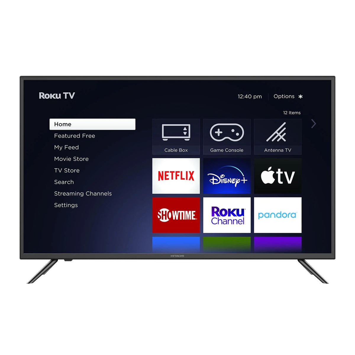 HITACHI Television 32" 32RC23 LED Smart 720P HD Ruku TV