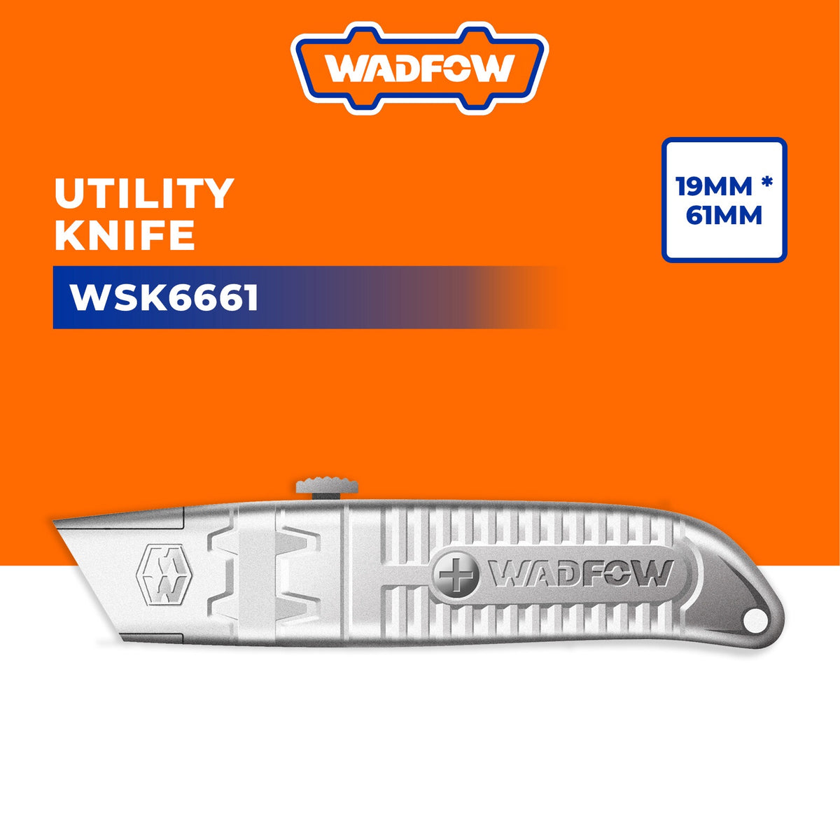 WADFOW Knife Utility WSK6661 61 X 19MM Aluminum Alloy