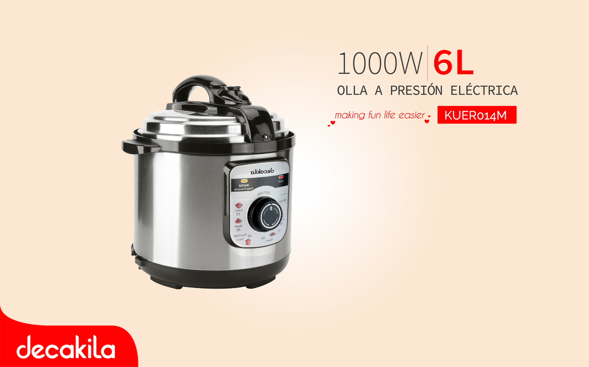 DECAKILA Pressure Cooker 6L Electric KUER014M