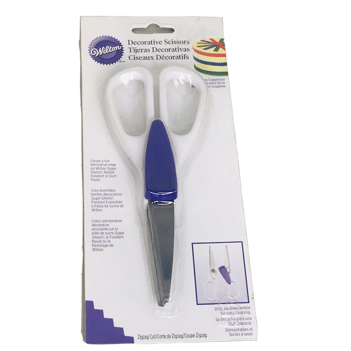 WILTON Baking Zigzag Cut Decorative Scissors 1907-1027