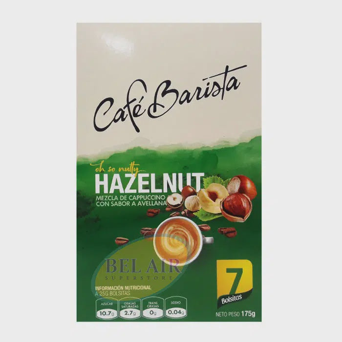 CAFE BARISTA Hazelnut Box Flavoured Cappuccino Mix 7PACKS 175G