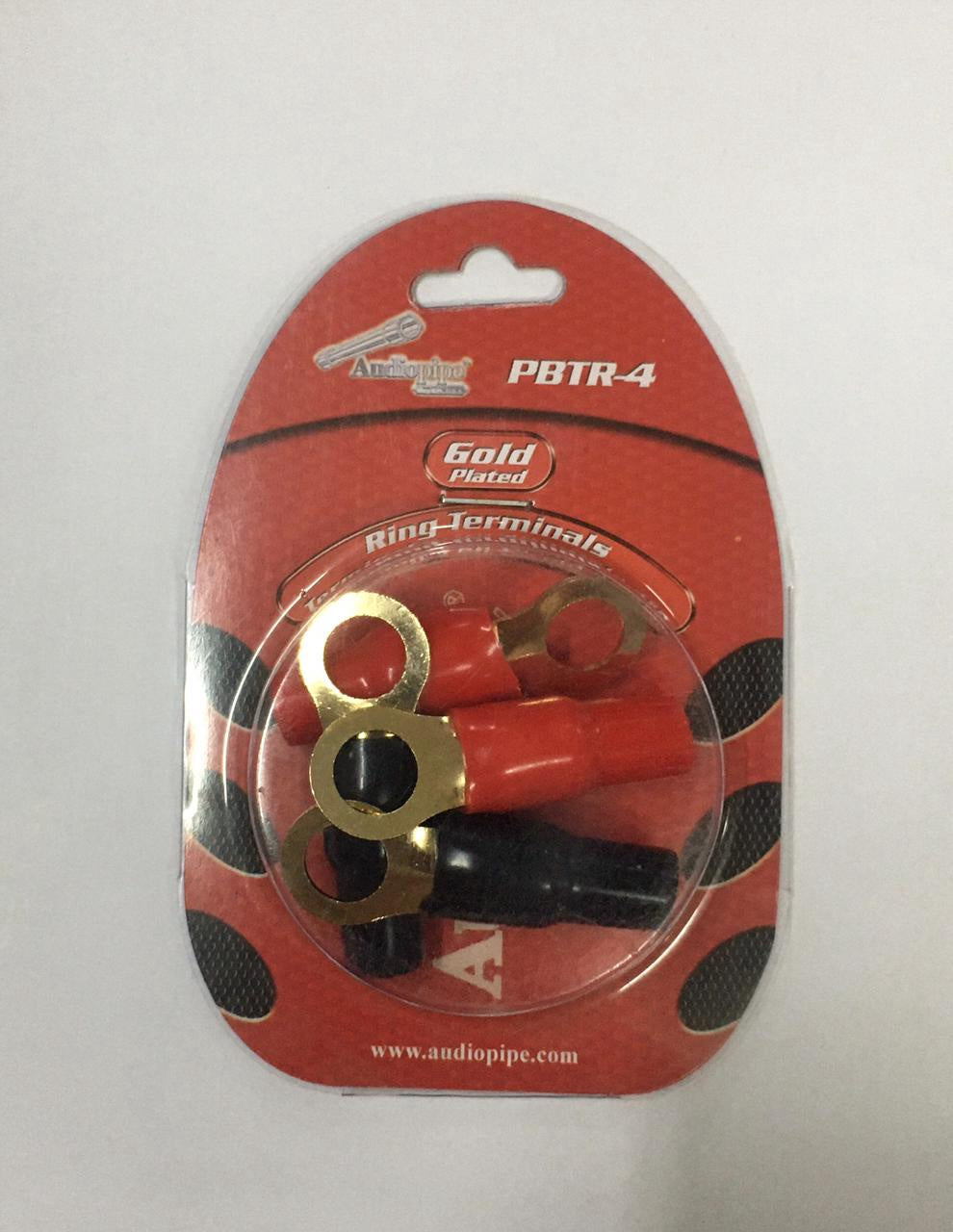 AUDIO PIPE Spade Clip 4G Ring Terminal PBTR-4 Sold 4PCS Pack