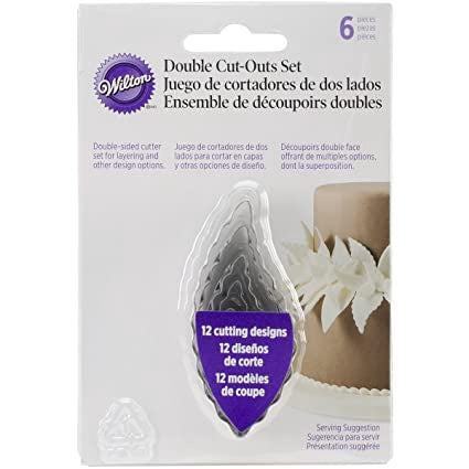 WILTON Baking Cookie Cutter Double CUT-OUTS 6PCS Set 417-2585