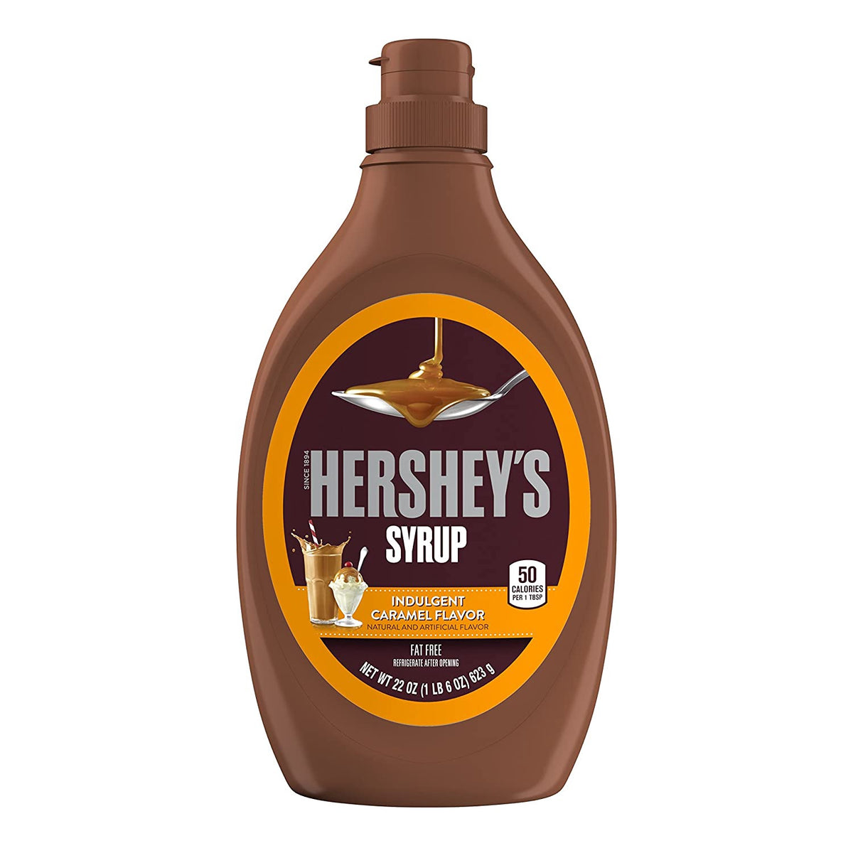 HERSHEY'S Syrup Indulgent Caramel Flavor 22OZ 623G