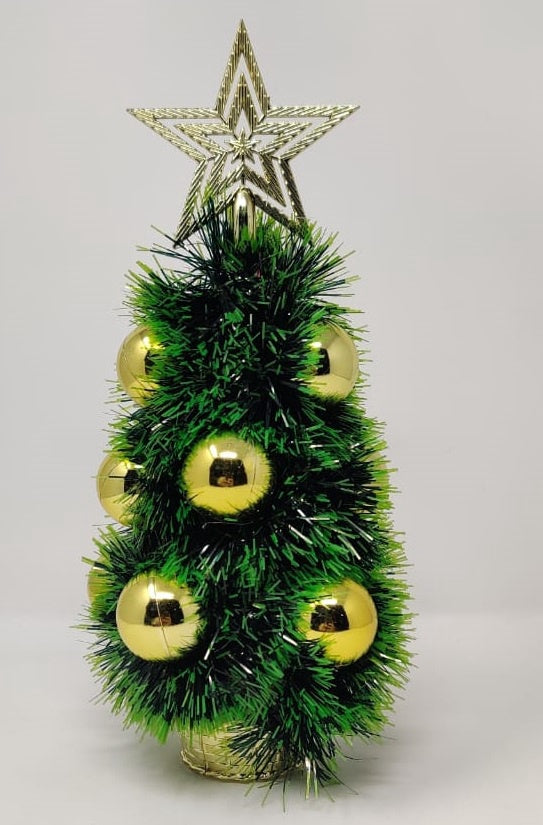 Christmas Decorations Tree Mini with Balls & Star EY18