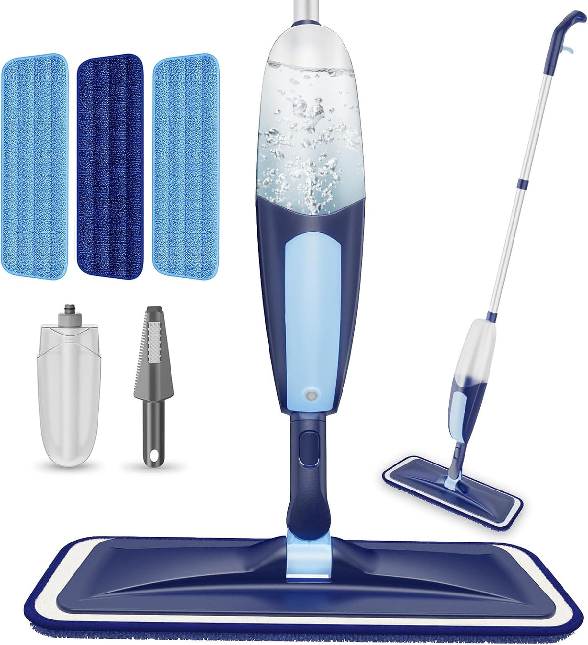 Spray Mop Reusable Microfiber Blue /
