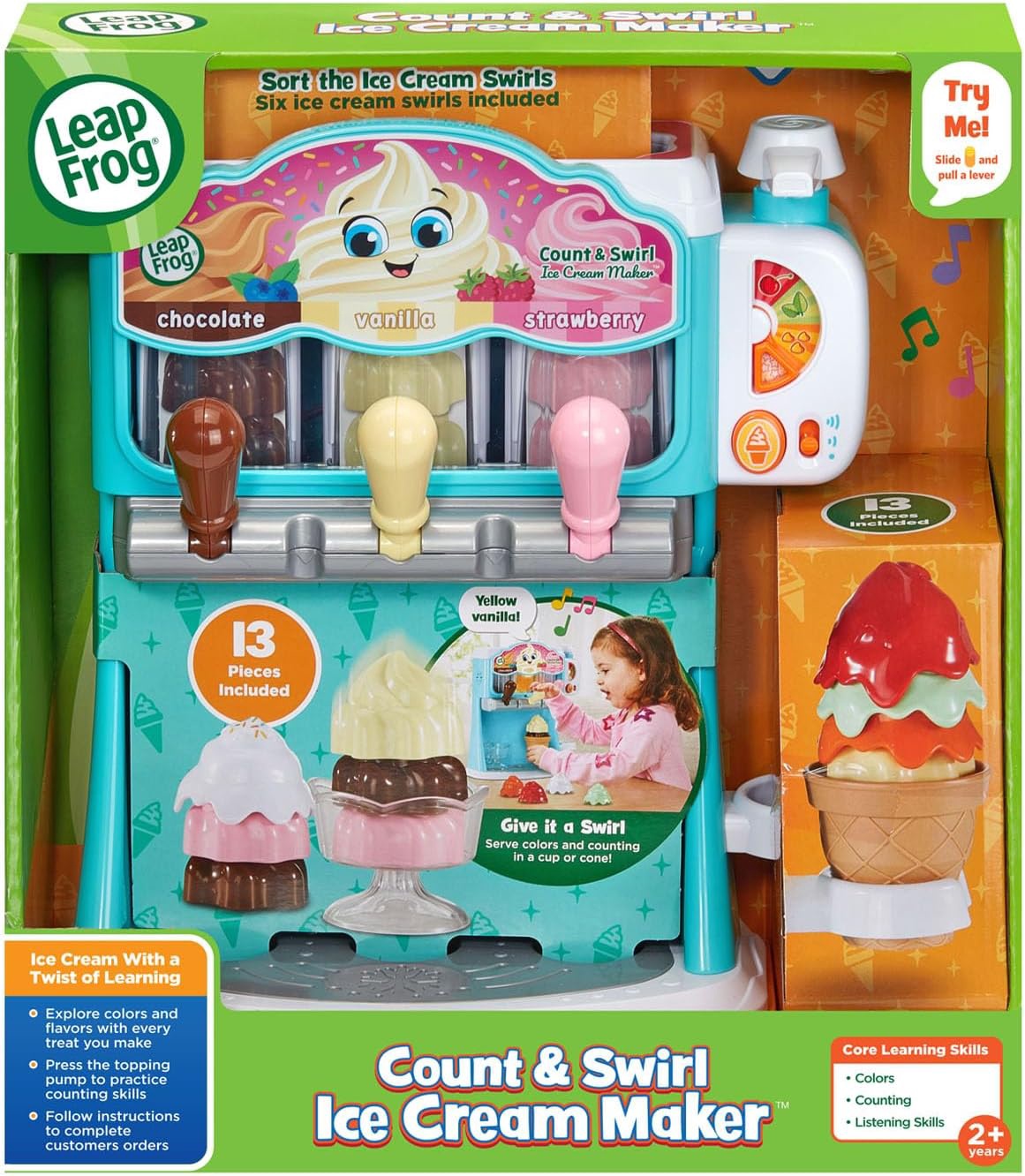 LEAPFROG Toy Count and Swirl Ice Cream Maker