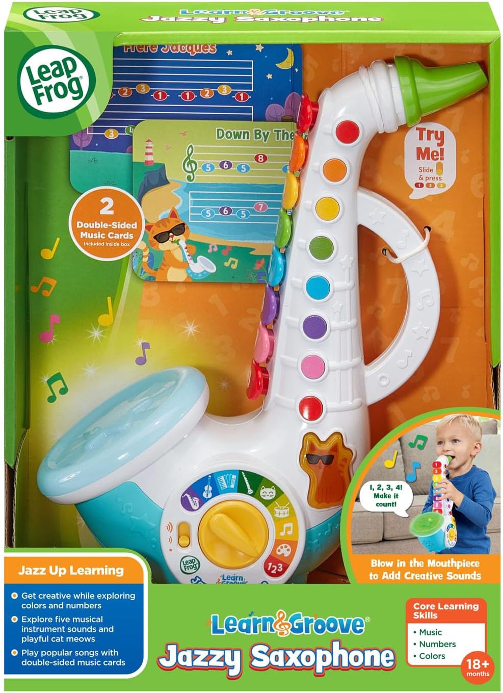 LEAPFROG Toy Saxophone Musical Learn & Groove Jazzy