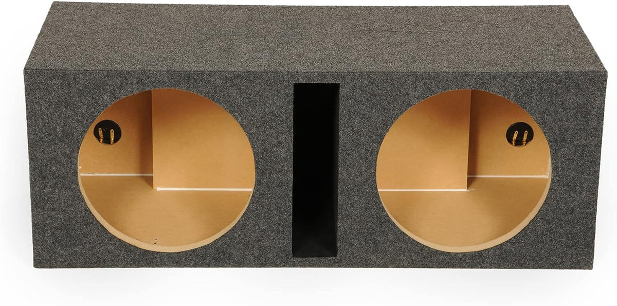 PIPEMAN'S Speaker Box Car 12" Empty Dual BVHD-212C Heavy Duty L Vented Enclosure with 1" Face