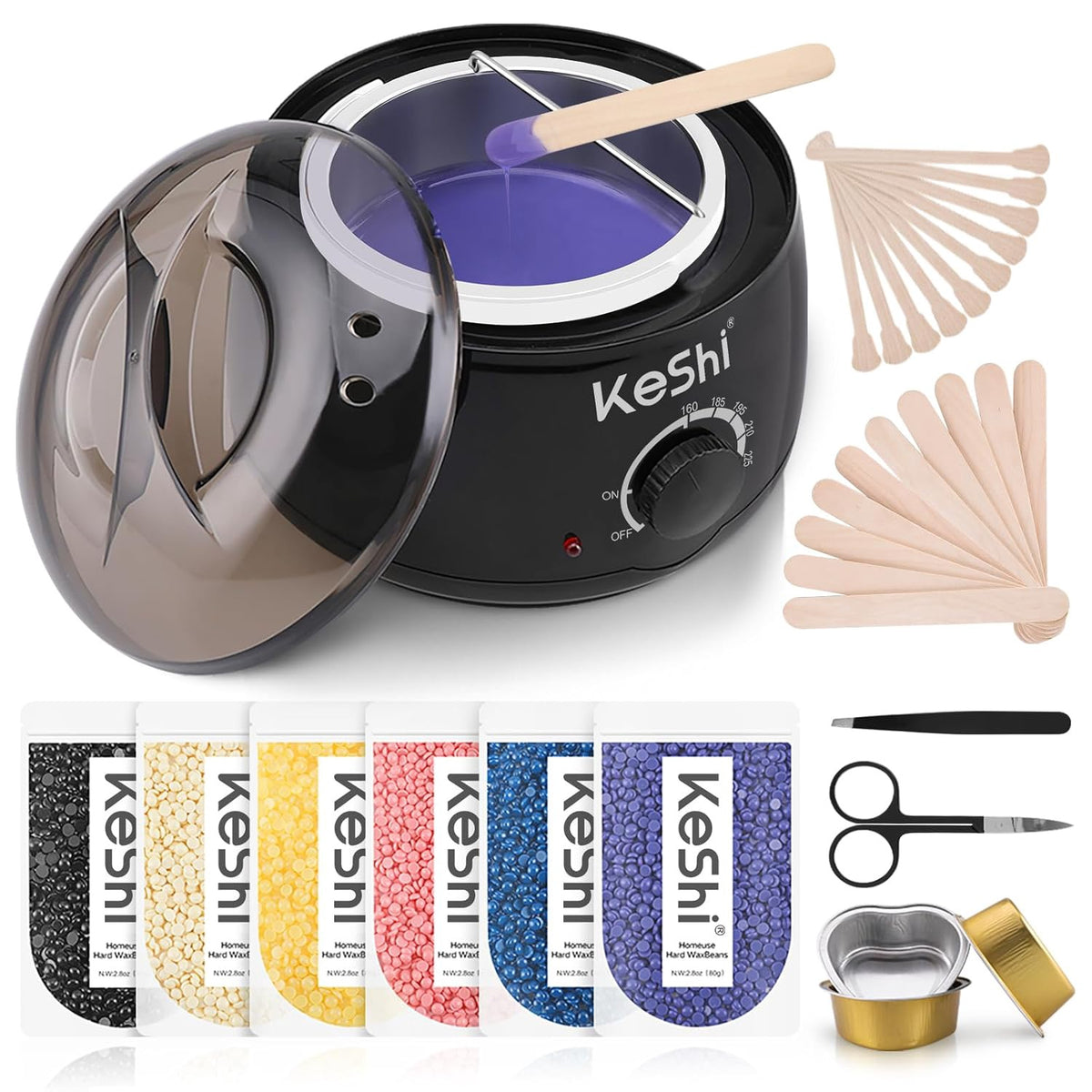 Waxing Kit Keshi W/ 6 Packs Wax