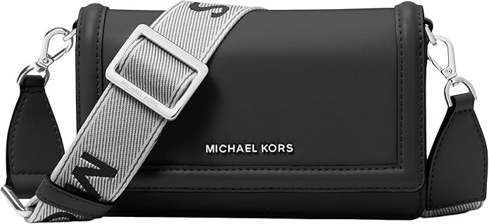 MICHAEL KORS Bag Jet Set Phone Crossbody Black / Mulberry