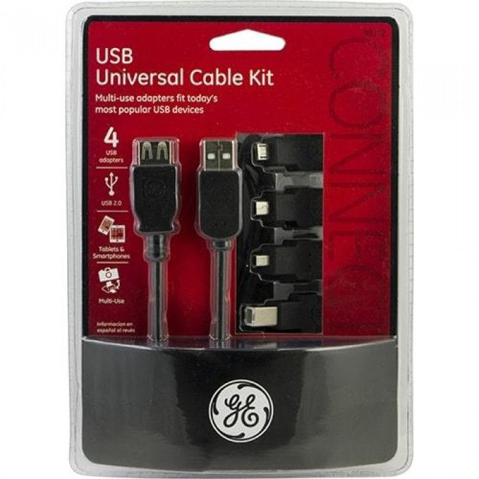 GE Computer Cable USB 6' 98152 Universal Cable Kit