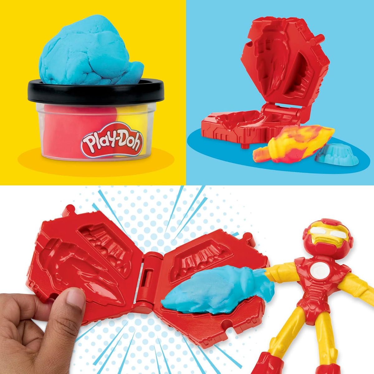 PLAY-DOH Toy Marvel Iron Man Blast Launcher
