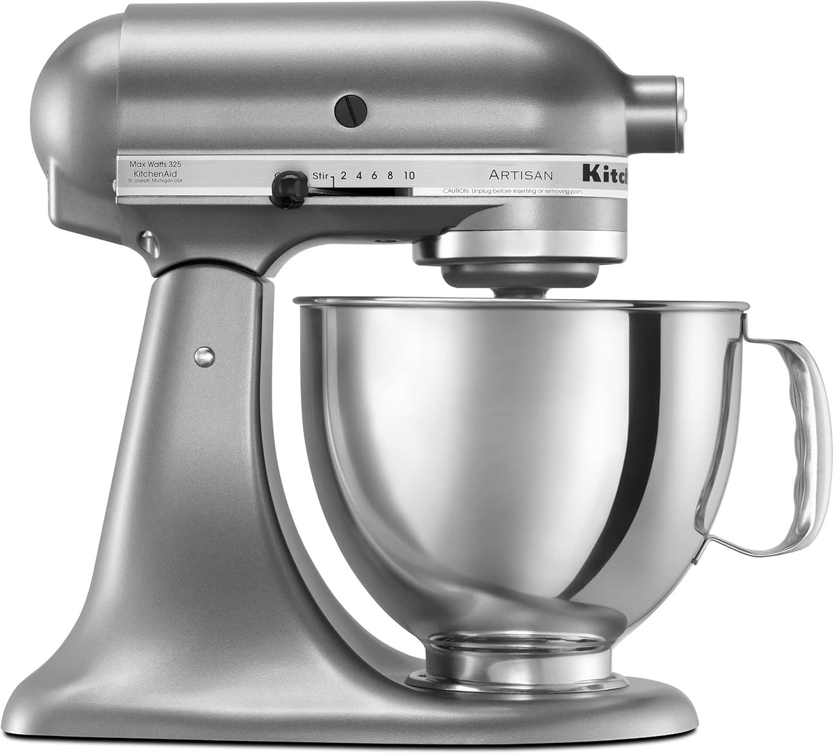 KITCHENAID Cake Mixer Stand KSM150PSCU Artisan Contour Silver 5Q 1Y