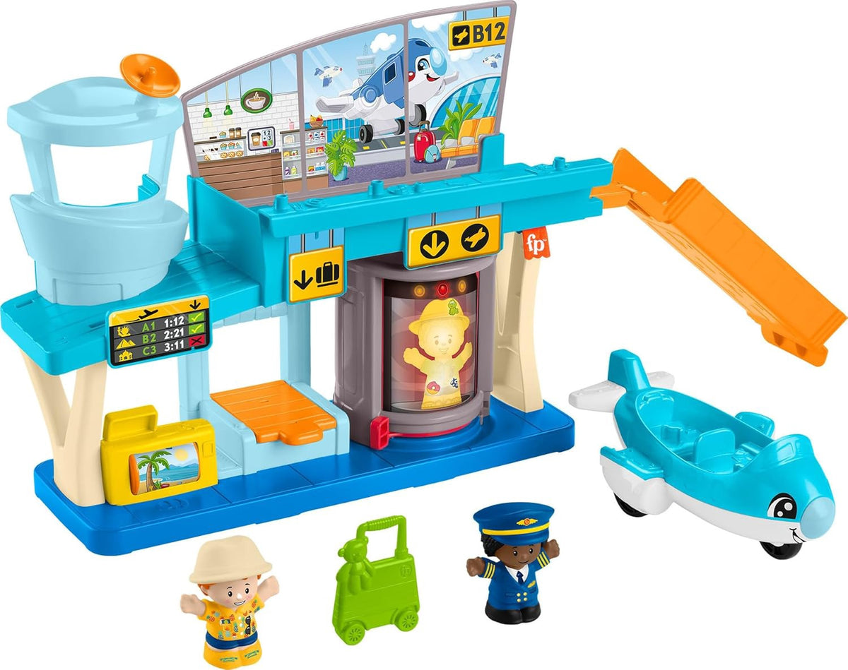 FISHER-PRICE Toy Little People Adventures Airport Playset