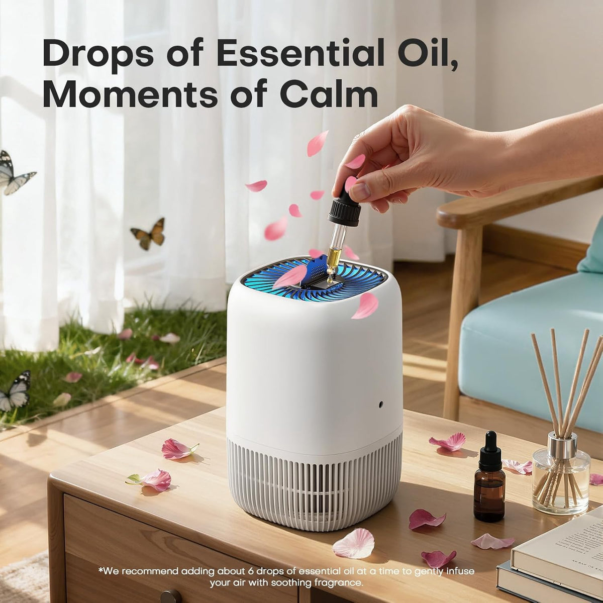 Air Purifier High Efficiency White