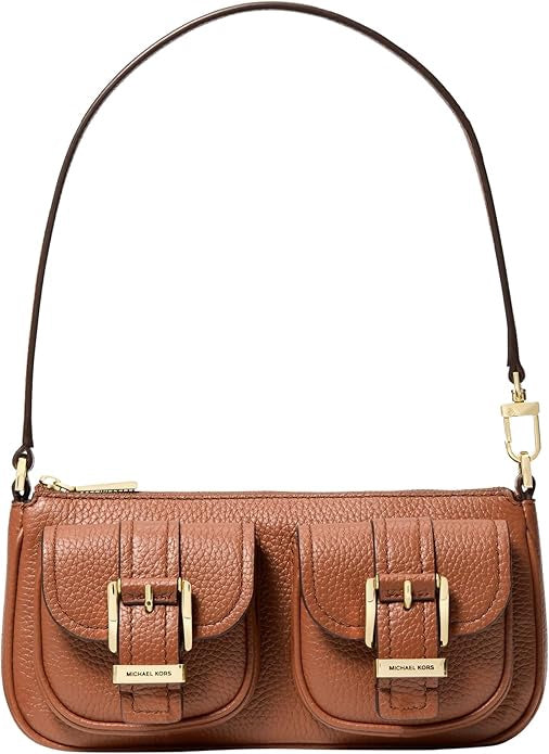 MICHAEL KORS Bag Zoe Convertible Pouchette Luggage / Vanilla