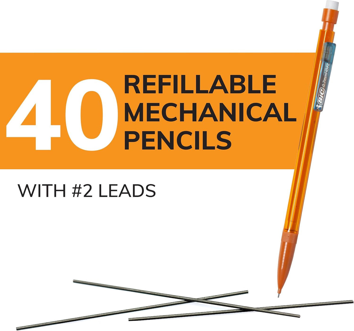 BIC Stationery Pen Xtra Smooth Mechanical Dark Writing 40PC Pack