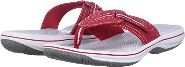 CLARKS Footwear Women Brinkley Jazz FLIP-FLOP Red
