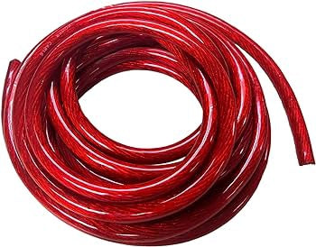 AUDIO PIPE Power Cable Car 0G PW-0-100 Yds Red Sold Per Yard