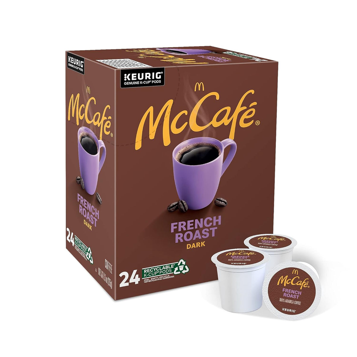 MC CAFE Coffee K-CUP Pods Keurig Mccafe French Roast 24COUNT
