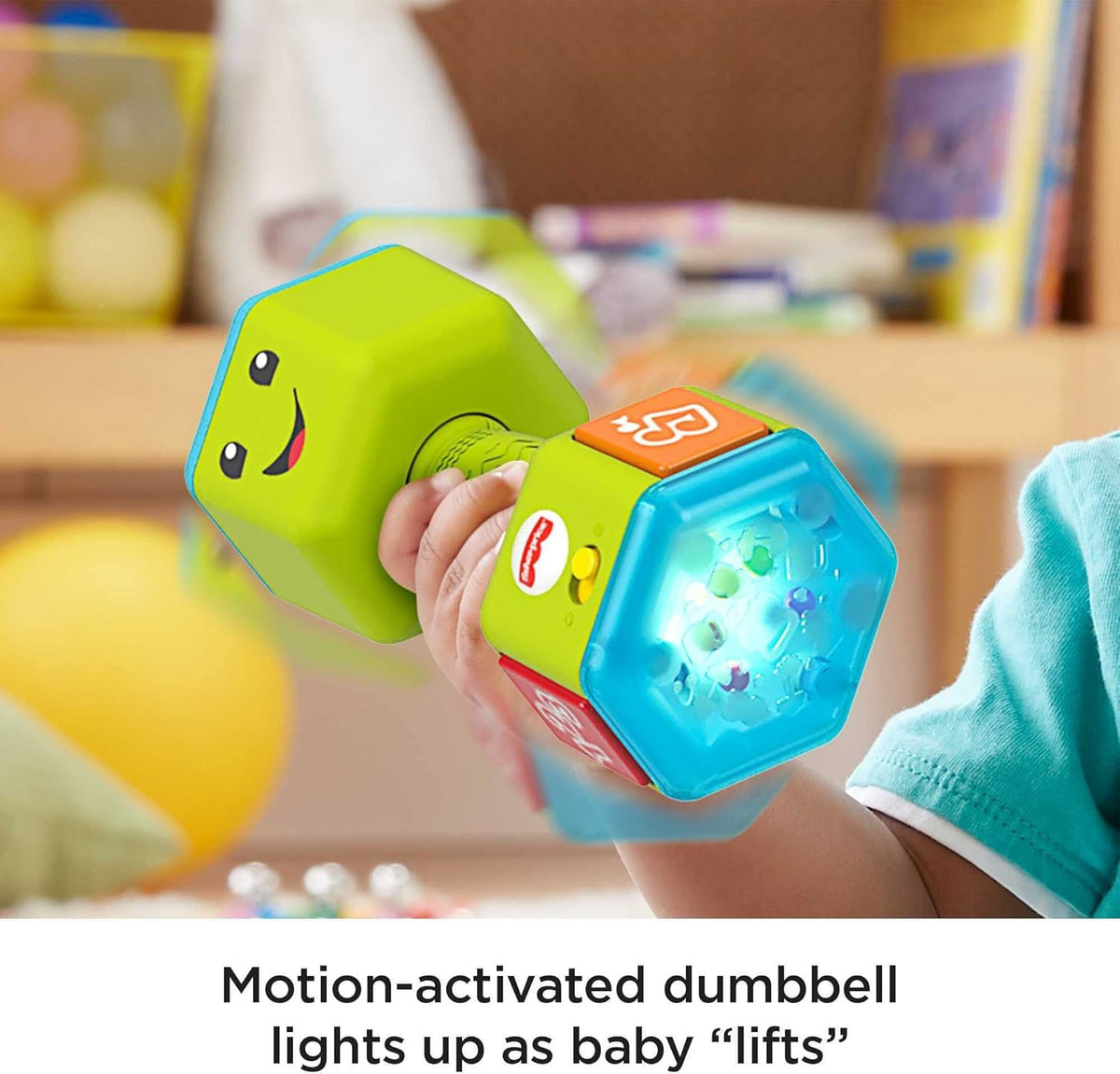 FISHER-PRICE Toy Countin’ Reps Dumbbell Rattle