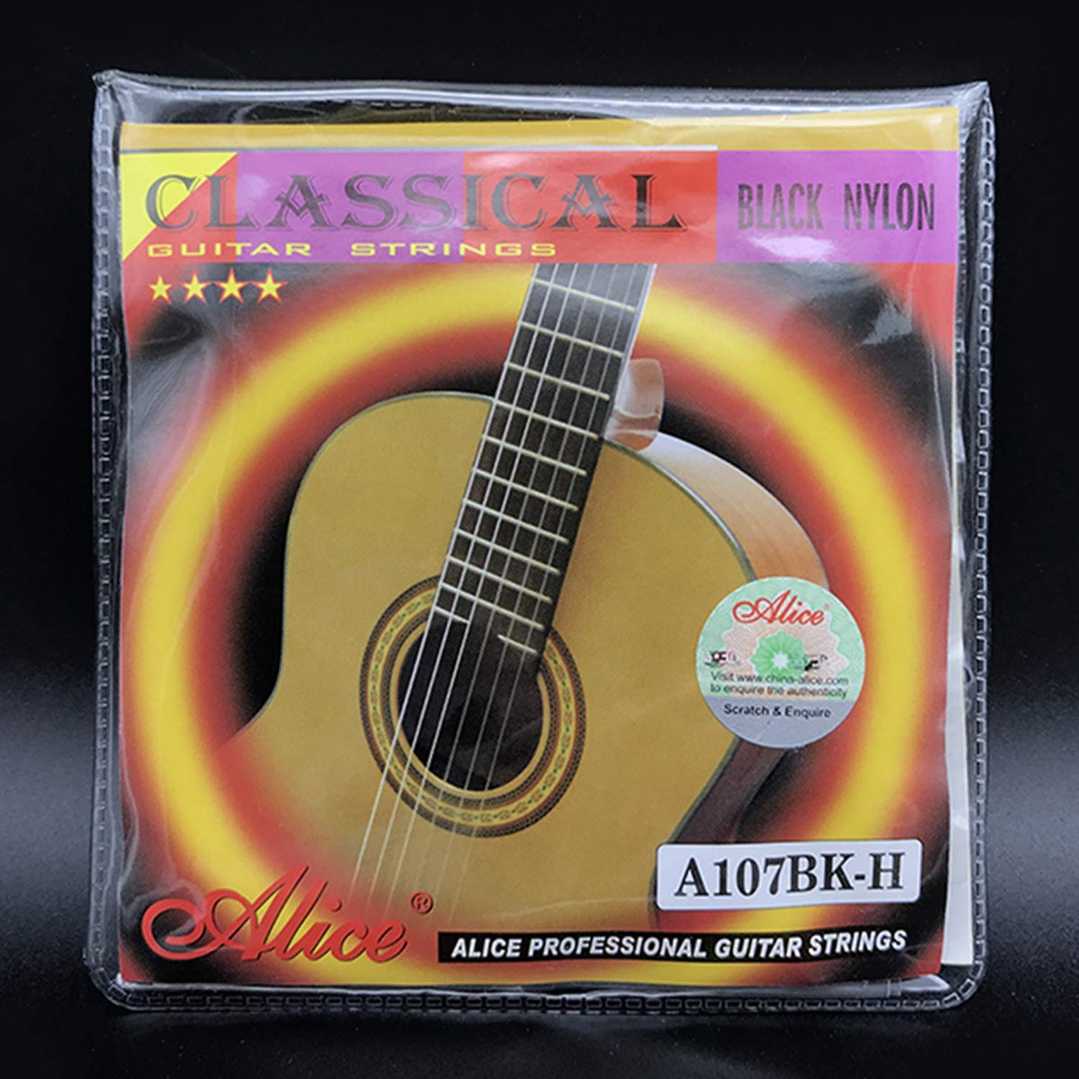 ALICE Guitar String AC107BK-H-1 1ST String Only Classic Normal Tension