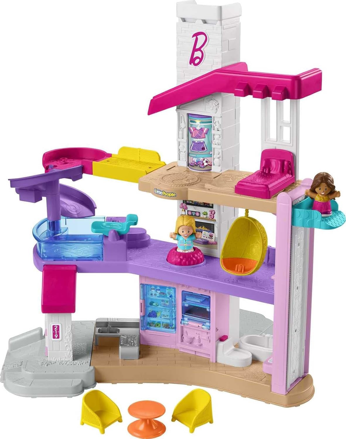 FISHER-PRICE Toy Little People Barbie Dreamhouse Playset