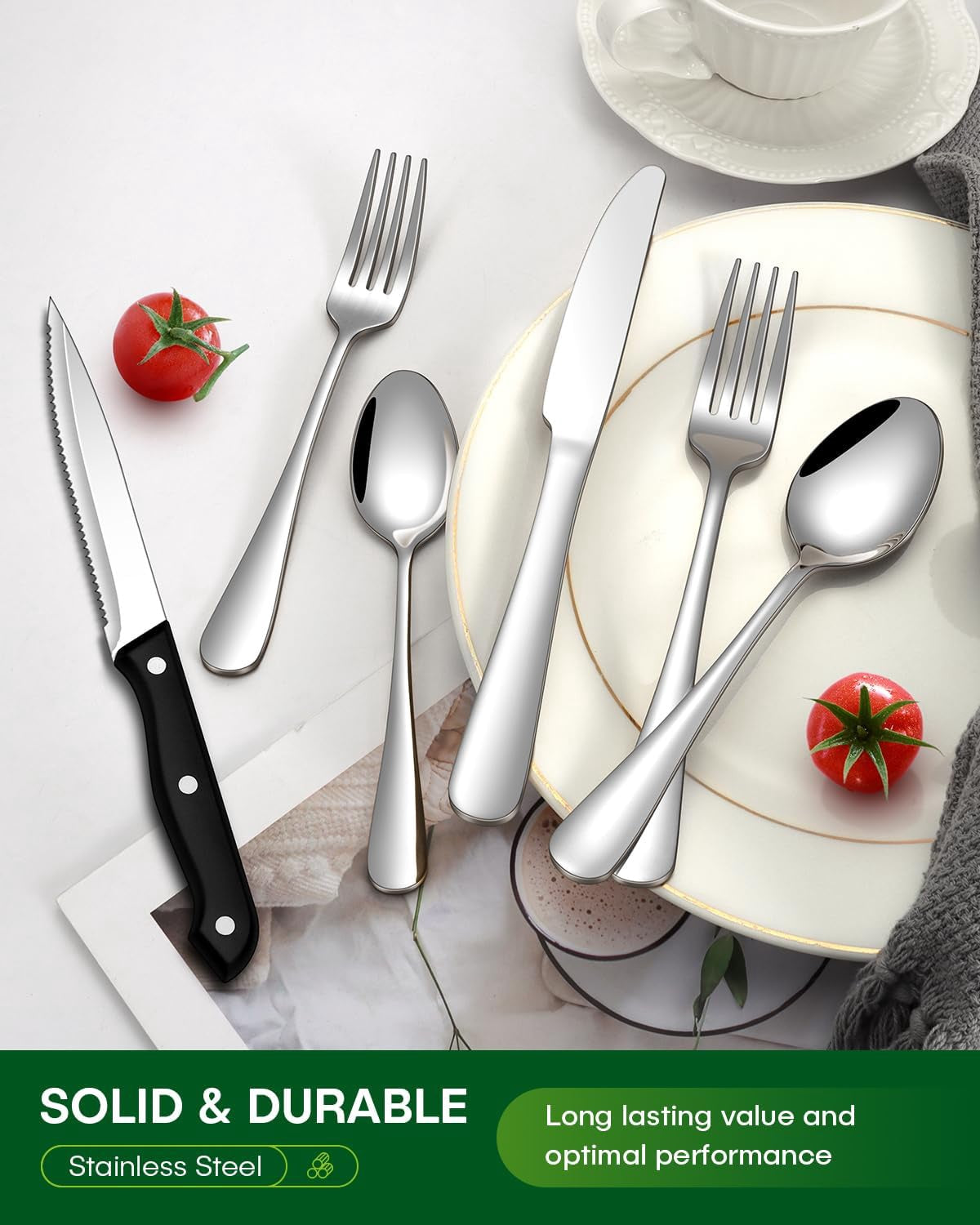 Cutlery Set Stainless Steel 24PCS Flatware