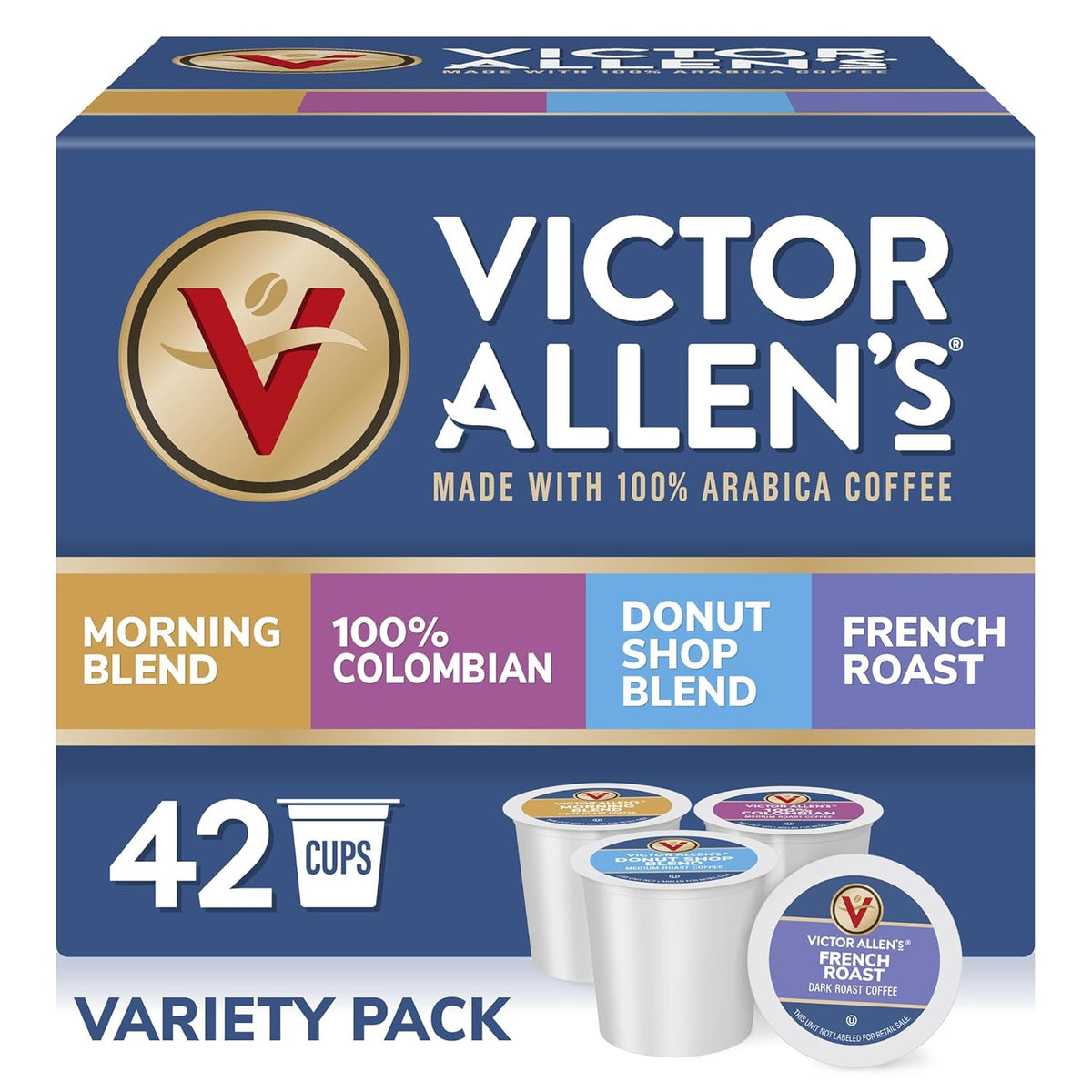 VICTOR ALLEN'S Coffee K-CUP Pods Keurig 42COUNT