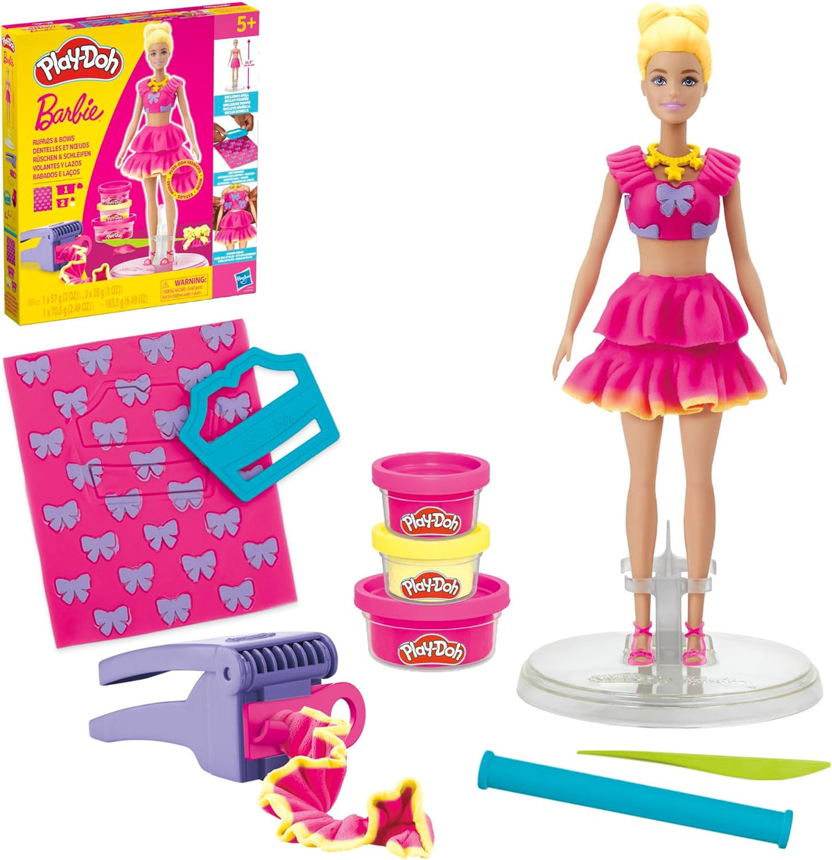 PLAY-DOH Toy Barbie Ruffles and Bows Set