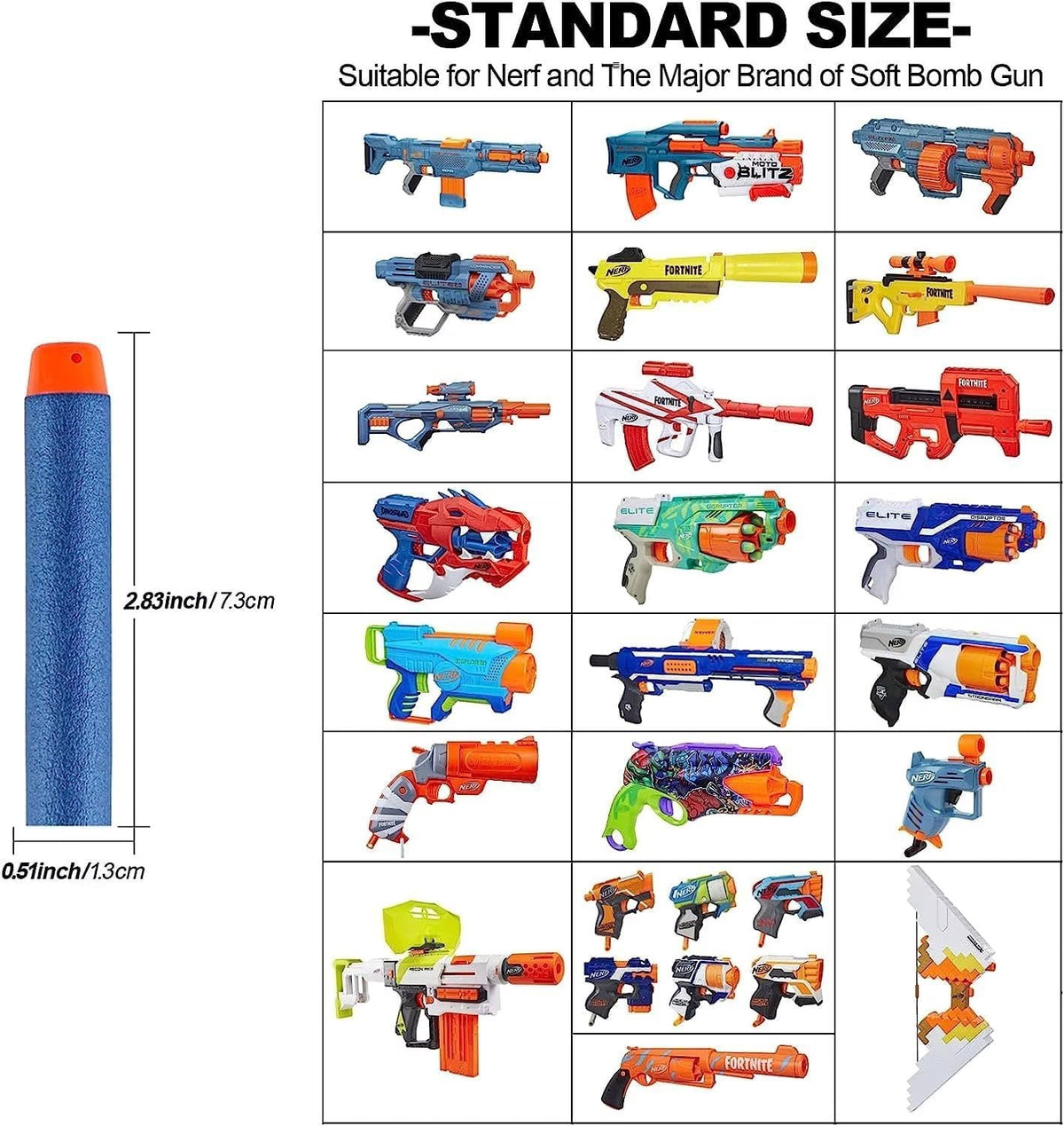 Darts Nerf Blaster Compatible 100PCS