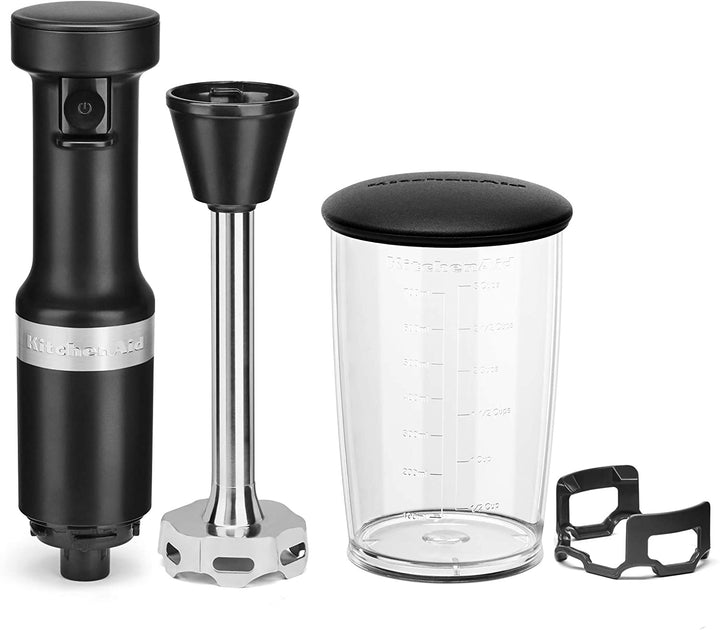 KITCHENAID Blender KHBV530B Variable Speed Corded Hand Blender Matte Black 1Y