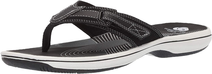 CLARKS Footwear Women's Brinkley Reef FLIP-FLOP Black